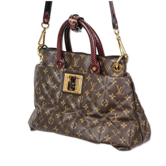 Louis Vuitton Monogram Etoile Exotique GM Bordeaux Quilted Tote Bag MSRP $7650 - Picture 3 of 14